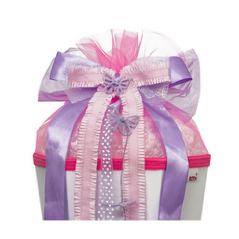 ROTH Schultütenschleife "Purple Rain", lila/pink