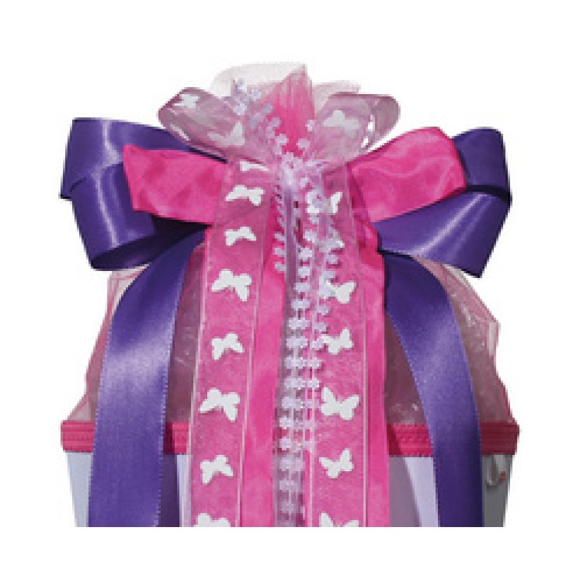 ROTH Schultütenschleife "Purple Rain", lila/pink