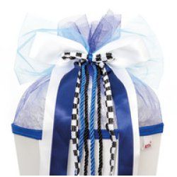 ROTH Schultütenschleife "Soccer", grün / blau