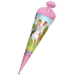 ROTH Motiv-Schultüte "Bibi & Tina", rund, 700 mm, Effekt