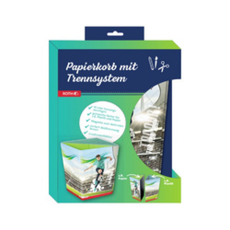 ROTH Corbeille à papier "Tyrannosaure", en carton, 10 litres