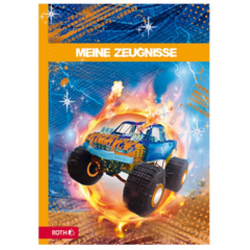 ROTH Zeugnismappe "Monstertruck", mit Design und Effekt