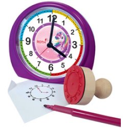 ROTH Réveil pour enfants & tampon, kit "Licorne"