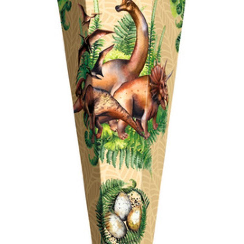 ROTH Schultüte "Veganosaurus", eckig, 850 mm