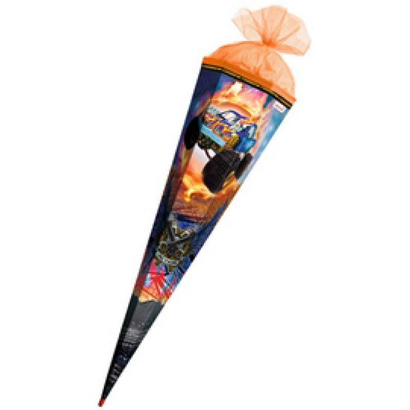 ROTH Schultüte "Monstertruck Fire", rund, 700 mm