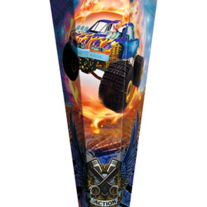 ROTH Schultüte "Monstertruck Fire", rund, 700 mm