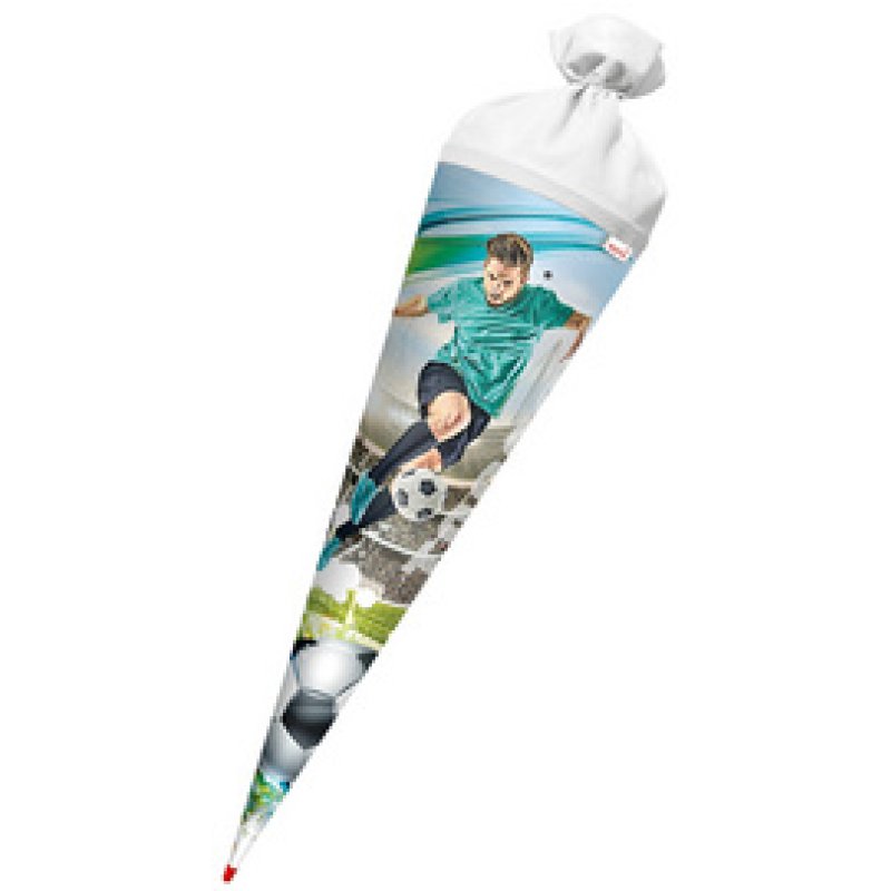 ROTH Schultüte "Fußballstar", rund, 700 mm, mit Effekt