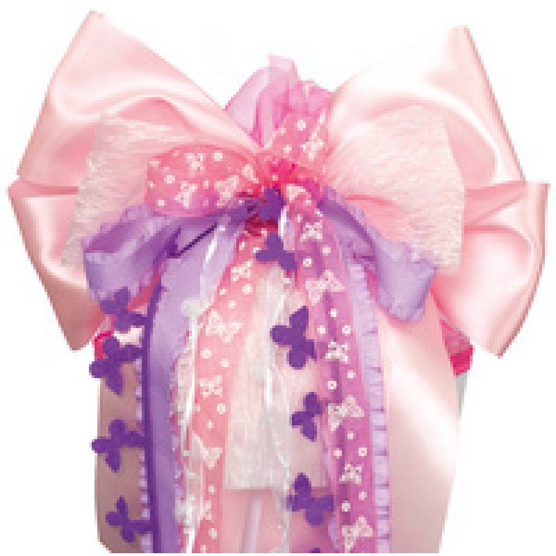 ROTH XXL-Schultütenschleife "Purple Blooming", lila/pink