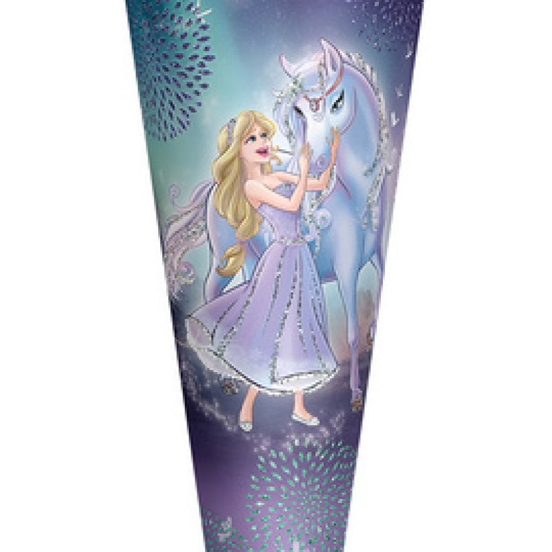 ROTH Schultüte "Königin im Eis", eckig, 850 mm, mit Effekt