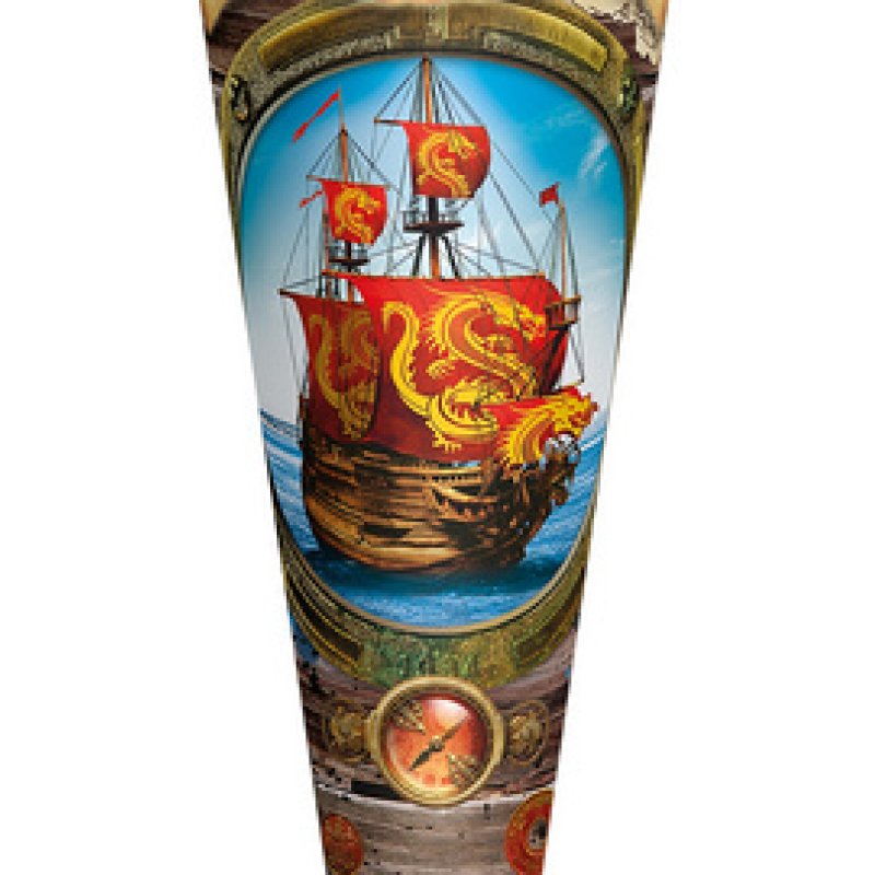 ROTH Schultüte "Piratenschiff", eckig, 850 mm