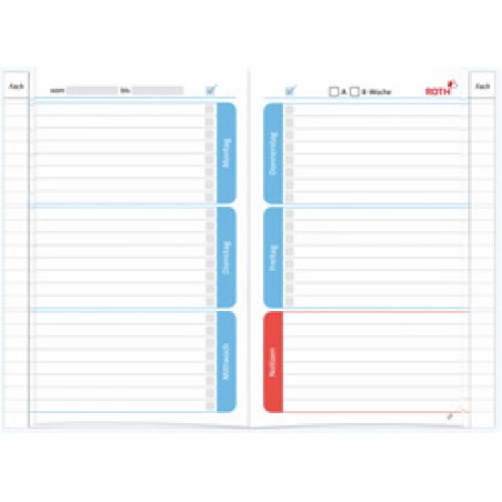 ROTH Hausaufgabenheft Teens für clevere Faule "Flowers"