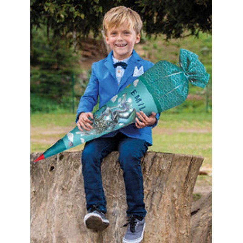 ROTH Stoffbezug für DIY-Stoffschultüte zum Bügeln, blau