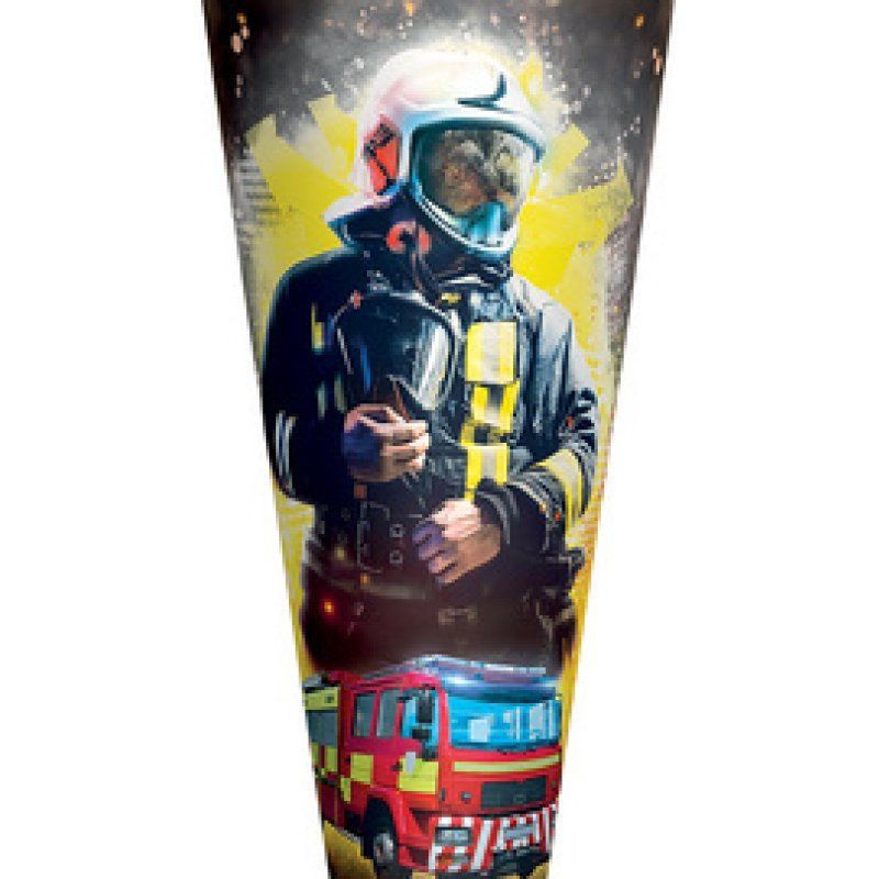 ROTH Schultüte "Feuerwehrmann", eckig, 850 mm