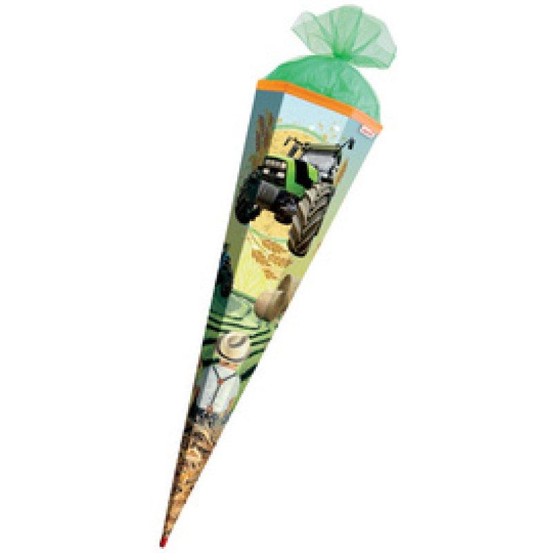 ROTH Schultüte "Traktor", rund, 700 mm