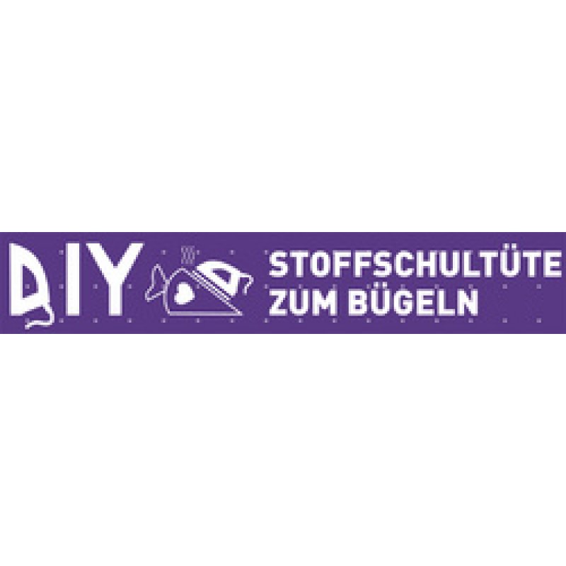 ROTH Bügelbuchstaben für DIY-Stoffschultüte, weiß