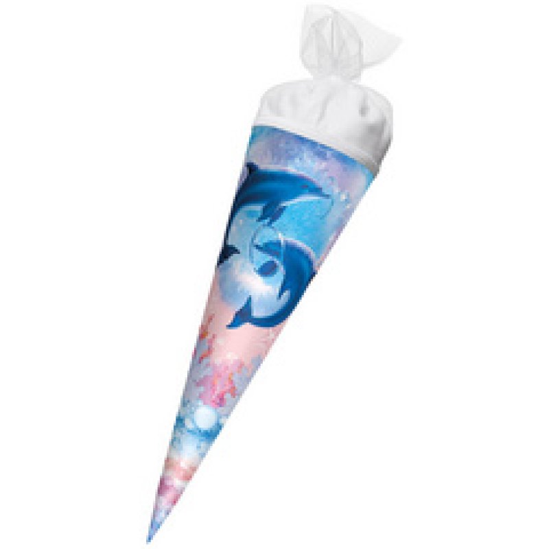 ROTH Geschwister-Schultüte "Delfine", rund, 350 mm