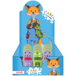 ROTH 2in1 Spitzdose & Radierer "ABC Freunde", Display