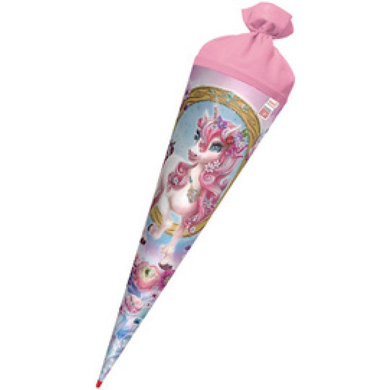 ROTH Schultüte "Einhorn Beauty", rund, 700 mm, Glitter