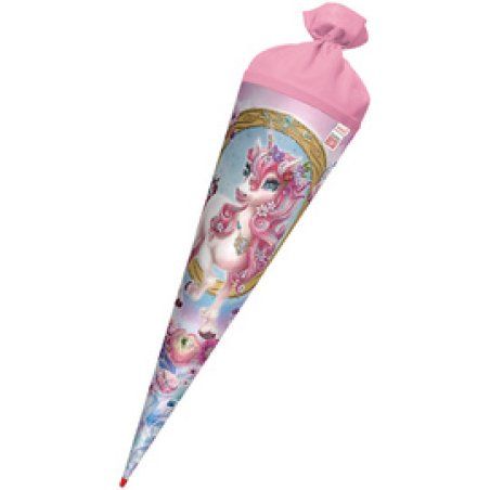 ROTH Schultüte "Einhorn Beauty", rund, 700 mm, Glitter