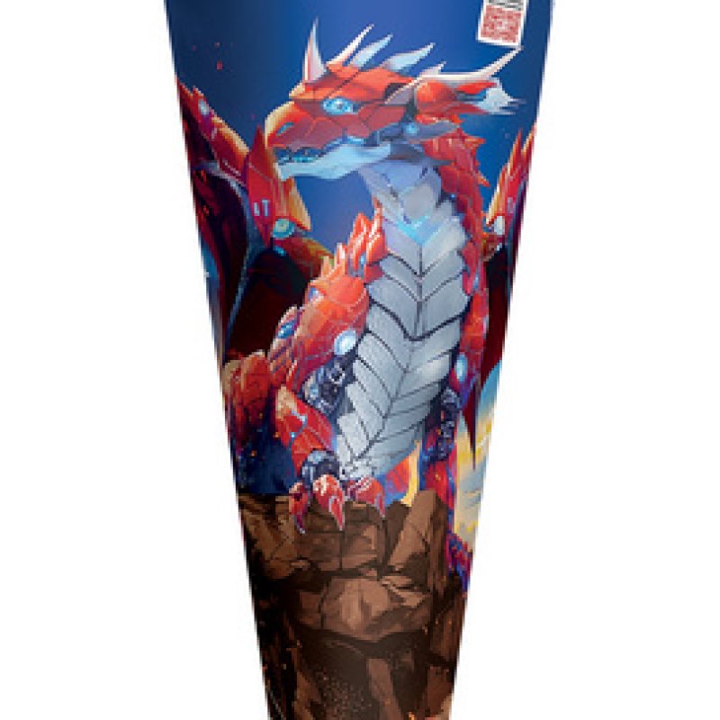 ROTH Motiv-Schultüte "Robo Drache", rund, 700 mm, Folie