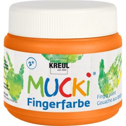 KREUL Gouache aux doigts "MUCKI", 150 ml, orange