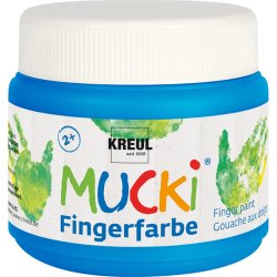 KREUL Gouache aux doigts "MUCKI", 150 ml, bleu