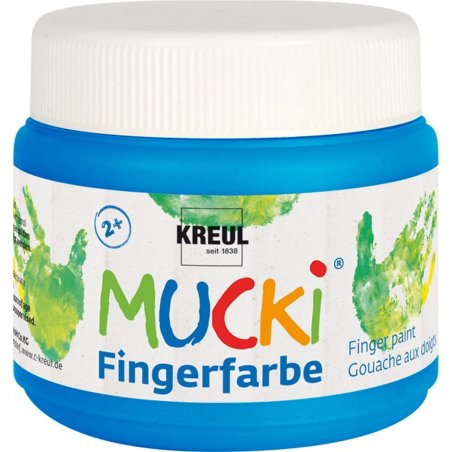 KREUL Gouache aux doigts "MUCKI", 150 ml, bleu
