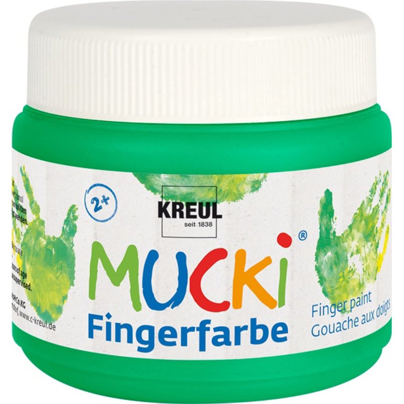 KREUL Gouache aux doigts "MUCKI", 150 ml, vert