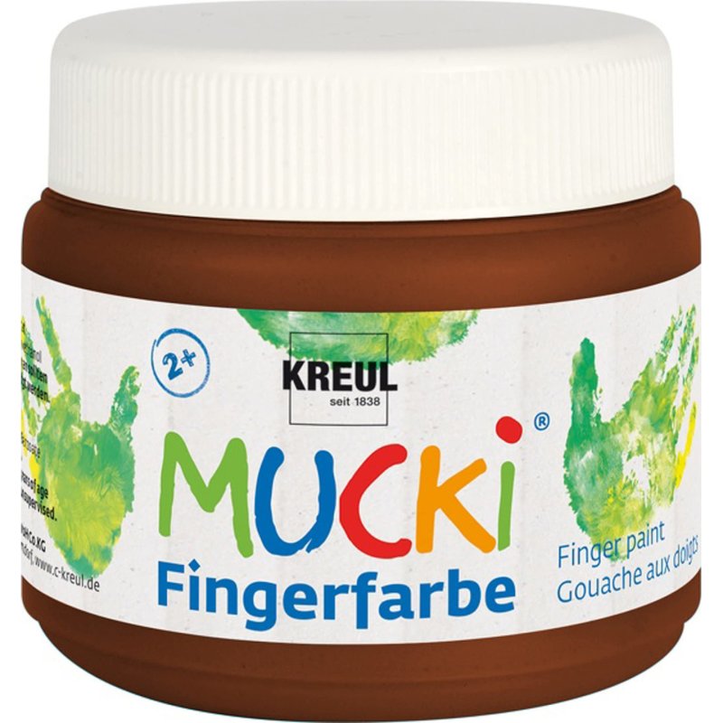 KREUL Gouache aux Doigts "MUCKI", 150 ml, marron