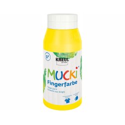 KREUL Gouache aux doigts "MUCKI", 750 ml, jaune