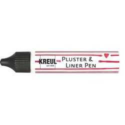 KREUL Pluster & Liner Pen, 29 ml, blanc