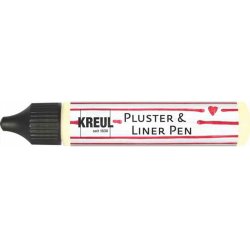 KREUL Pluster & Liner Pen, 29 ml, jaune phosphorescent