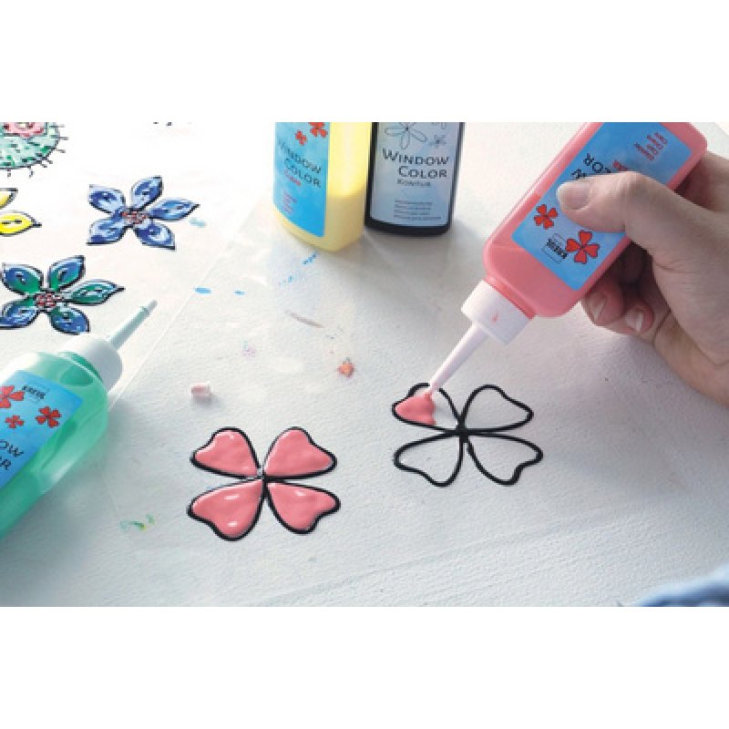 KREUL Window Color Peinture de contours, noir, 80 ml