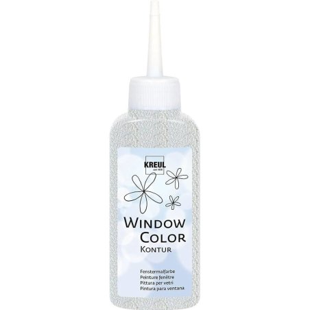 KREUL Window Color Peinture de contours, incolore, 80 ml