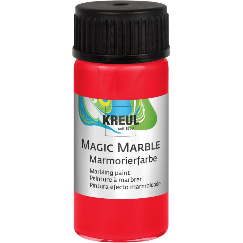 KREUL Peinture à marbrer "Magic Marble", 20 ml, rouge