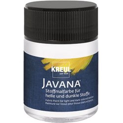 KREUL Peinture pour textiles JAVANA, 50 ml, blanc
