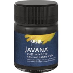 KREUL Peinture pour textiles JAVANA, 50 ml, noir