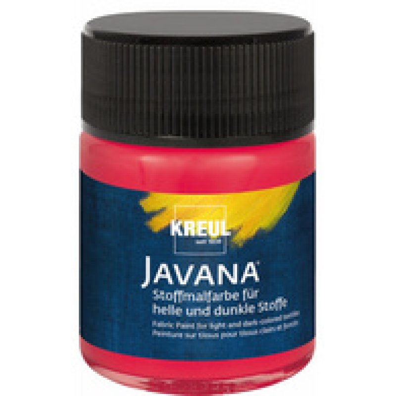 KREUL Peinture pour textiles JAVANA, 50 ml, rouge