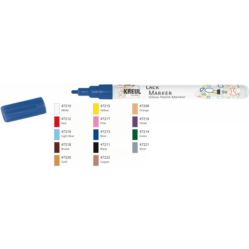 KREUL Lackmarker "Gloss Paint Marker", fine, marron