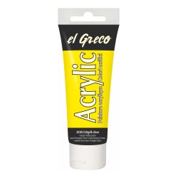 KREUL Peinture acrylique el Greco, tube 75 ml, jaune cadmium