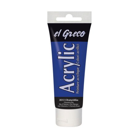 KREUL Peinture acrylique el Greco, tube 75 ml, bleu outremer
