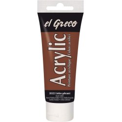 KREUL Peinture acrylique el Greco, tube 75 ml, ombre brûlée