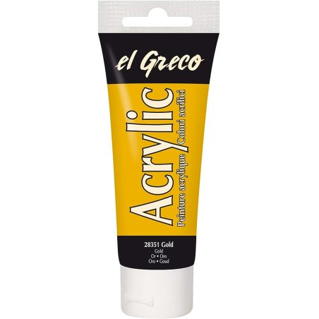 KREUL Peinture acrylique el Greco, tube 75 ml, or