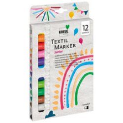 KREUL Marqueurs textiles medium "Junior", set de 12