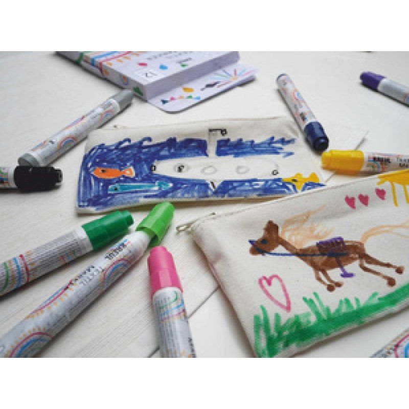 KREUL Marqueurs textiles medium "Junior", set de 12