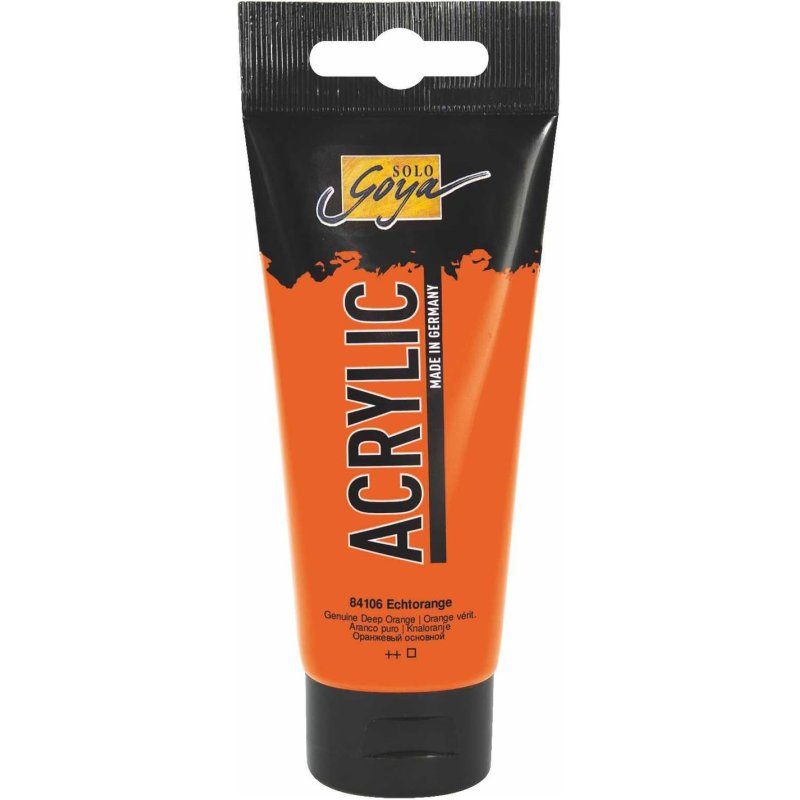 KREUL Solo Goya Acrylic peinture acrylique 100 ml Orange Tube