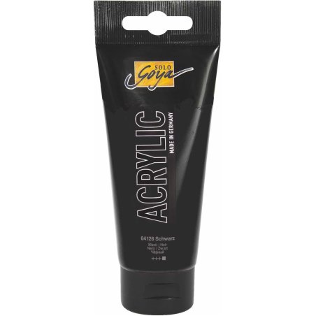 KREUL Solo Goya Acrylic peinture acrylique 100 ml Noir Tube