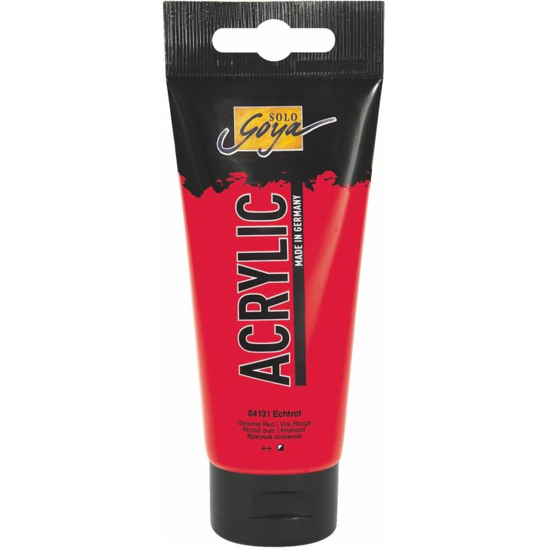 KREUL Solo Goya Acrylic peinture acrylique 100 ml Rouge Tube