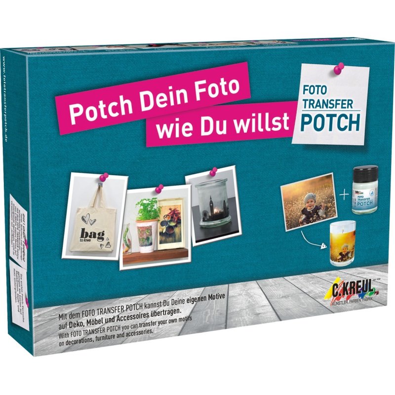 KREUL Photo transfert POTCH, kit NOUVEAU DESIGN