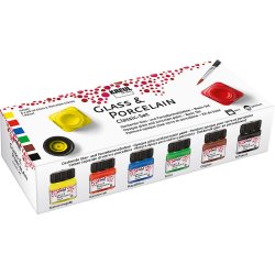 KREUL Peinture pour porcelaine "Glass & Porcelain", kit